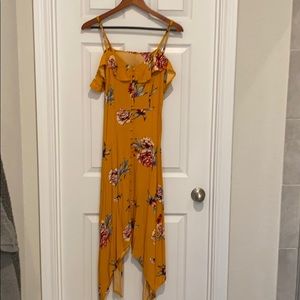 Off the shoulder midi dress